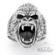 Kleiner King Kong Ring aus Edelstahl Gorilla Monster Affe hochwertiger Herrenring