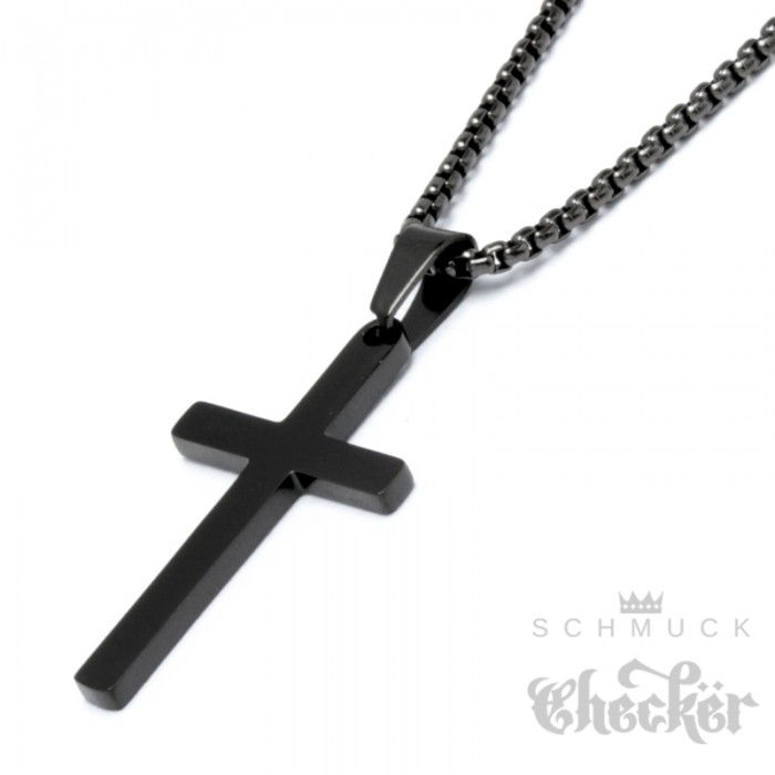 H&M Halskette mit Anhänger in Schwarz für Herren Herren Schmuck Halsketten 