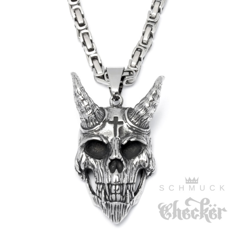 Kaufen Sie Gemshine - Halskette Gothic Totenkopf Totenschädel Anhänger zu  Großhandelspreisen