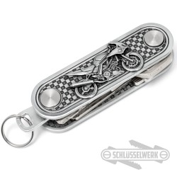 Rennmotorrad Schlüssel-Organizer Racer Schlüssel-Anhänger Biker Herren Geschenk