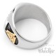Massiver Valknut Ring aus Edelstahl silber & gold Wikingerschmuck Männer Geschenk