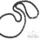 Hochwertige Edelstahl Kette Königskette Halskette schwarz 60cm 4,5mm Biker Hiphop