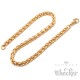 Zopfketten-Armband aus vergoldetem Edelstahl geflochtene Form gold Damen Herren
