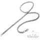 Edelstahl Damen Herren Kette Halskette Zopfkette Silber klassisch 60cm 5,5mm 8mm