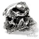 Totenkopf-Schamane verzierten Panther-Schädel Azteken Maya Inka Indianer Schmuck