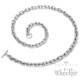 Armband + Halskette Set aus 316L Edelstahl silber massive Ankerkette Knebelverschluss
