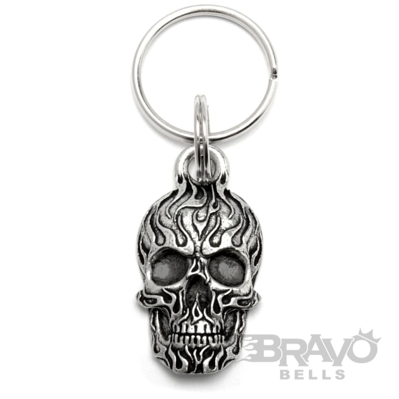Personalisierter Schlüsselanhänger im Goth-Stil, abriebfest, geflochtener  Totenkopf-Anhänger - CALLIE