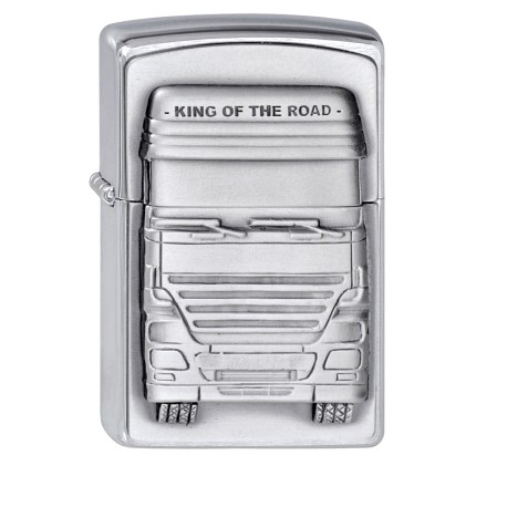 King Of The Road Feuerzeug Trucker Sturmfeuerzeug LKW-Fahrer Geschenk Zippo