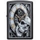 Uhr mit Totenkopf Feuerzeug Time's over Skull Männer Geschenk Zippo Sturmfeuerzeug