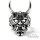 Ring mit japanischem Oni Dämon Teufel Geist Edelstahl Maske Tattoo-Schmuck