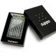 Zippo Sturmfeuerzeug mit schwarzer Ami Flagge USA Stars and Stripes Herren Geschenk