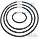 Echt Leder Halskette Lederband Halsband geflochten schwarz 40cm bis 60cm, 4mm 6mm