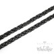 Schwarze Königskette mit passendem Armband Schmuckset aus Edelstahl Männerschmuck