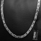 Männerschmuck-Set Königskette und Königsarmband aus 316L Edelstahl Rapper-Schmuck