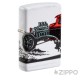 Weißes Feuerzeug mit rotem Cartoon Hot Rod Auto Benzinfeuerzeug Premium Zippo