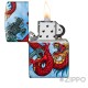 Premium Zippo mit zwei kämpfenden Drachen 540° Motiv Original Feuerzeug Made in USA