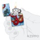 Premium Zippo mit zwei kämpfenden Drachen 540° Motiv Original Feuerzeug Made in USA