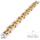 XXL Biker Armband schwere Motorradkette aus Edelstahl silber-gold Rockerschmuck