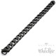 Herren Panzerarmband Schwarz matt aus hochwertigem Edelstahl Edler Männerschmuck