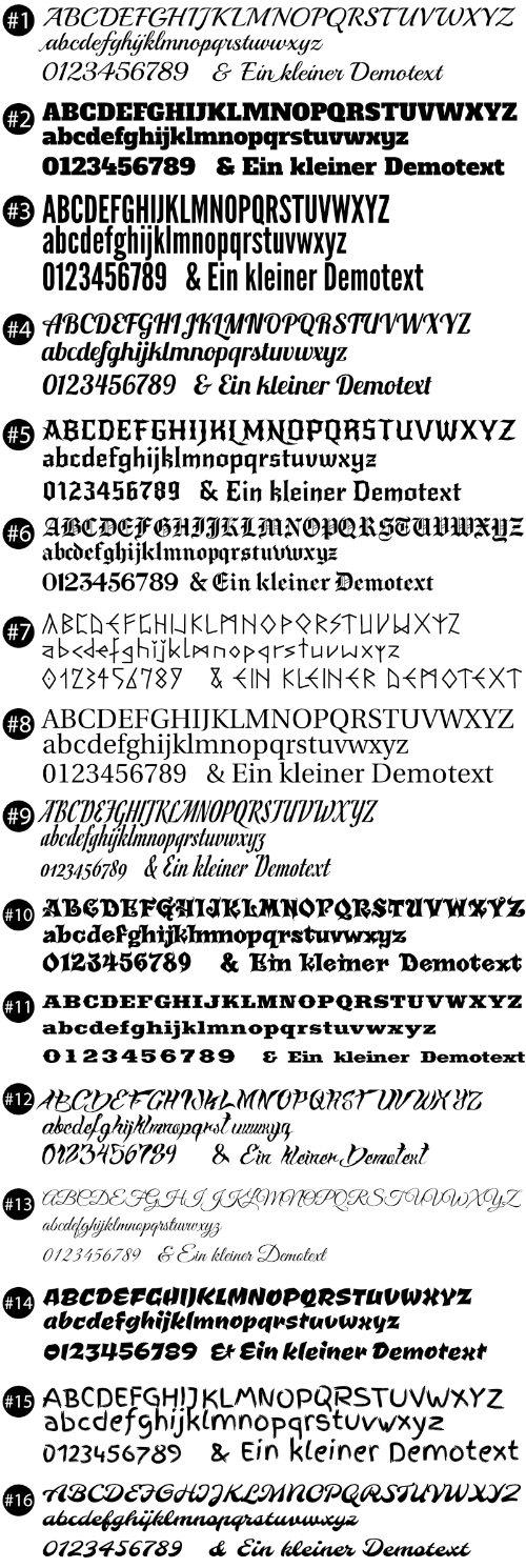 Gravurschriften