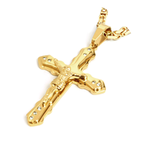 Goldenes Kreuz mit Jesus