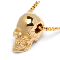 Goldener Skull-Anhänger