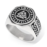 Wikingerring mit Valknut