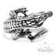Edelstahl Ring Krokodil Alligator Echse silber detailliert hochwertig neu