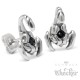 Edelstahl Herren Damen Ohrstecker Skorpion Ohrringe Zirkonia silber Sternzeichen