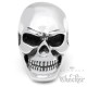 Massiver XXL Edelstahl Ring groß silber Skull Totenkopf Schädel Bikerring Rocker
