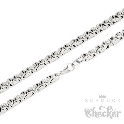 Hochwertige Edelstahl Kette Königskette Männer Halskette silber 60cm Biker Hiphop
