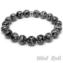 Mot Roll Bead Perlen Armband Herren Männer schwarz Jaspis Edelstein Menbeads