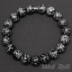 Mot Roll Bead Perlen Armband Herren Männer schwarz Jaspis Edelstein Menbeads