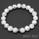 Mot Roll Bead Perlen Armband Herren Männer weiß edelstein Menbeads