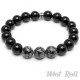 Mot Roll Bead Perlen Armband Herren Männer schwarz Achat Jaspis Onyx Menbeads