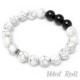 Mot Roll Bead Perlen Armband Herren Männer weiß schwarz Stein Menbeads