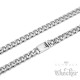 Hochwertige Edelstahl Kette Panzerkette Männer Halskette silber 78cm Biker Hiphop