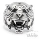 Tiger Ring Edelstahl silber hochwertig detailliert Herren Männer Schmuck kaufen