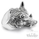 Großer Wildschwein Ring Edelstahl hochwertig silber Herren Männer Bikerring kaufen