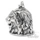 Löwenkopf Bikerbell aus Edelstahl detailliert Lion Löwe Motorrad Glocke Glöckchen