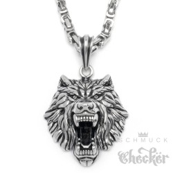 Edelstahl Anhänger 3D Skorpion Sternzeichen detailliert + 60cm Kette Biker