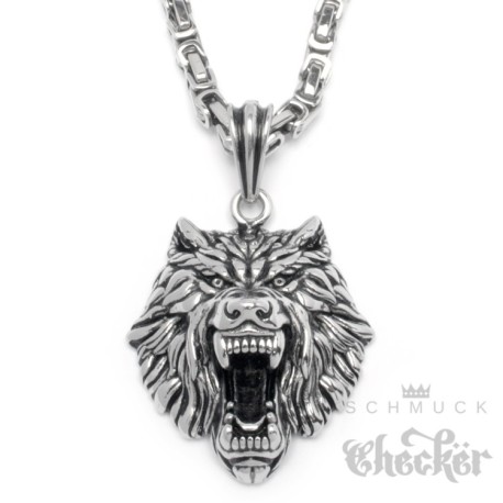 Edelstahl Anhänger 3D Skorpion Sternzeichen detailliert + 60cm Kette Biker