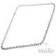 Edelstahl Ankerkette silber mit Facettenschliff Herren Halskette Männer Kette 7mm 60cm