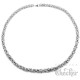 Edelstahl Königskette aus 1000 Ringen silber poliert Byzantiner Halskette Herren 60cm