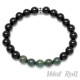 Mot Roll Perlen Armband schwarz grün Galaxy Collection Edelstein Herren Menbeads