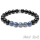 Mot Roll Perlen Armband schwarz blau Galaxy Collection Edelstein Herren Menbeads
