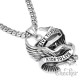 Bikerschmuck Halskette mit Adler Anhänger Live to Ride - Ride to Live aus Edelstahl