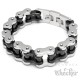 XXL Armband große Motorradkette mit Verlängerung massive Armkette aus Edelstahl silber schwarz
