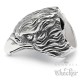 Großer XL Adler Ring aus Edelstahl hochwertig silber Bikerring Männerring Vogel
