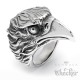 Großer XL Adler Ring aus Edelstahl hochwertig silber Bikerring Männerring Vogel